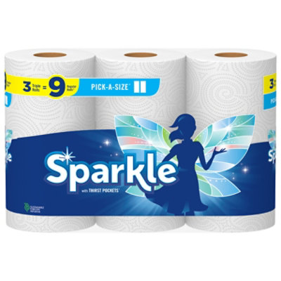 Sparkle Pick-A-Size Triple Roll Paper Towels - 3 Count - Image 3