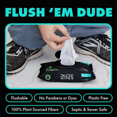 Dude Wipes Dispenser Pack Mint Chill 3 Pack - 144 Count - Image 5