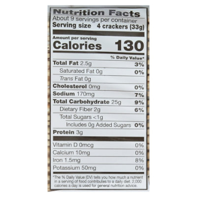 Open Nature Cracker Flatbread Sea Salt - 10 Oz - Image 3