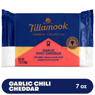 Tillamook Cheddar Garlic Chili Cheddar- 7 Oz - Image 1