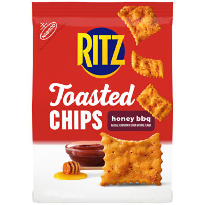 RITZ Toasted Chips Honey BBQ Crackers - 8.1 Oz - Image 1