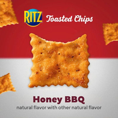 RITZ Toasted Chips Honey BBQ Crackers - 8.1 Oz - Image 2