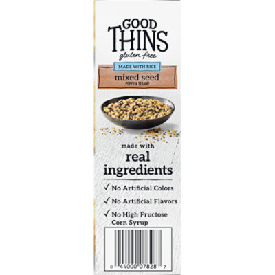 Good Thins Mixed Seed Rice Snacks Gluten Free Crackers - 3.5 Oz - Image 2