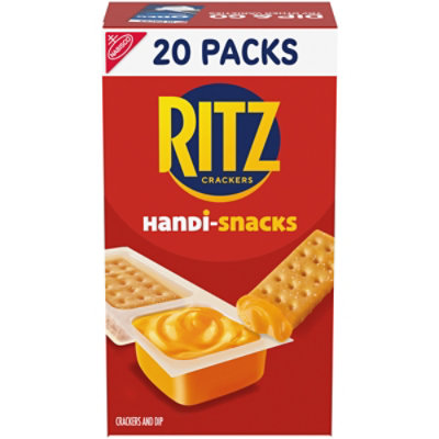 Handi-Snacks RITZ Crackers 'N Cheesy Dip Snack Packs - 20 Count