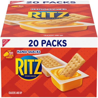 Handi-Snacks RITZ Crackers 'N Cheesy Dip Snack Packs - 20 Count - Image 1