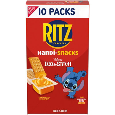 Handi-Snacks RITZ Crackers 'N Cheesy Dip Snack Packs - 10 Count - Image 1