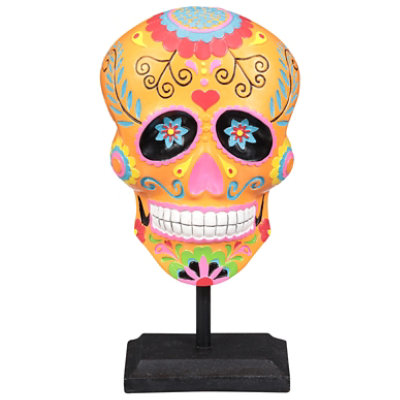 Sinomart International Halloween Sugar Skull With Base - Each - Image 1