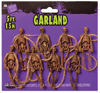 Fun Skeleton Rope GarLANd - Each - Image 1
