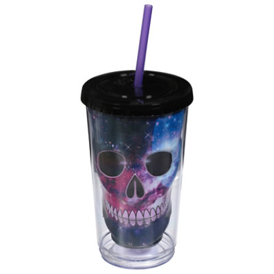 Cool Gear Trinkflasche „Sugar Skull & I Donut“ – 454 Ml, BPA-frei, Mit Klappverschluss & Tragehaken, Für Schule & Freizeit