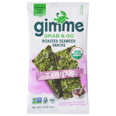 Gimme Teriyaki Roasted Seaweed Snack - 0.14 Oz - Image 3