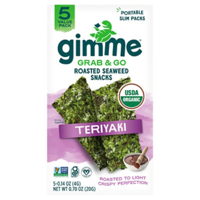 Gimme Teriyaki Seaweed Snack - 0.7 Oz - Image 3