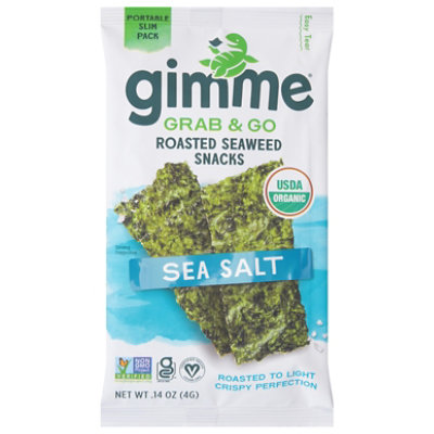 Gimme Seaweed Snack Roasted Sea Salt - 0.14 Oz - Image 3