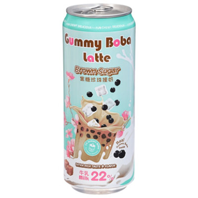 OS Gummy Brown Sugar Boba Latte - 15.9 Oz - Image 1