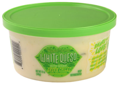 Queso Mama Queso White With Green Chilies - 12 Oz - Image 1