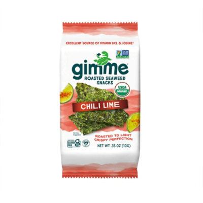 Gimme Organic Roasted Chili Lime Seaweed - 0.35 Oz - Image 2