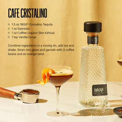 1800 Tequila Cristalino With Two Shot Glasses - 750 Ml - Image 5