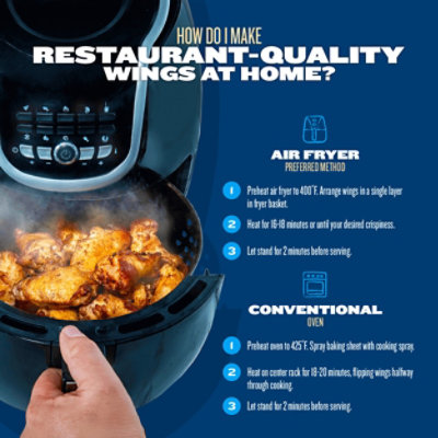 PERDUE Air Fryer Ready Roasted Crispy Chicken Wings - 22 Oz - Image 5