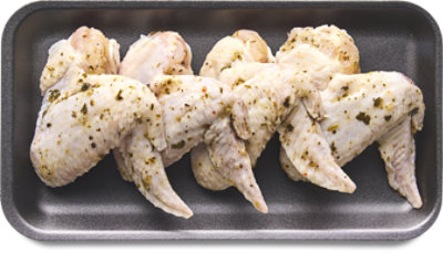 Chicken Wings Cilantro Lime Up To 2 percent Solution - Lb - Image 1