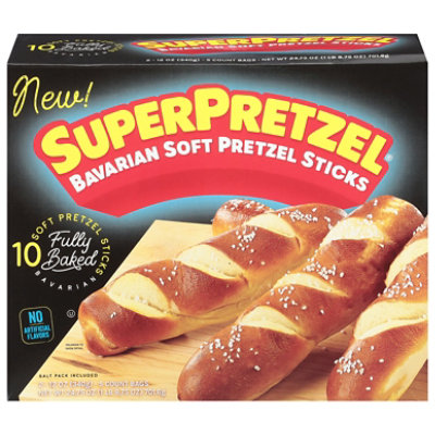 Superpretzel Bavarian Soft Pretzel Sticks 10 Count - 24.75 Oz - Image 3