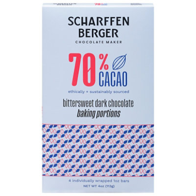 Scharffen Berger Portions Baking Dark Chocolate 70 - 4 Oz - Image 3