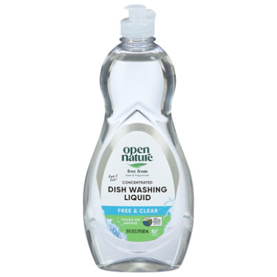 Open Nature Dish Washing Liquid Free and Clear - 19 Fl. Oz.