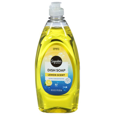 Signature SELECT Dish Soap Liquid Lemon - 18 Fl. Oz. - Image 3