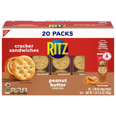 Ritz Peanut Butter Sandwich Crackers - 20 Count - Image 1