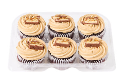 Frozen Snickers Cupcakes 6 Count - Each - Image 1