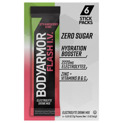 Body Armor Flash Iv Strawberry Kiwi - 6 Count - Image 3