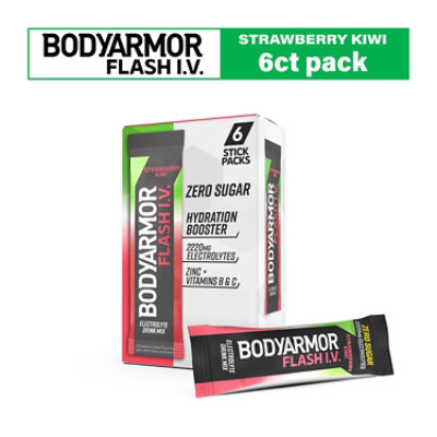 Body Armor Flash Iv Strawberry Kiwi - 6 Count - Image 2