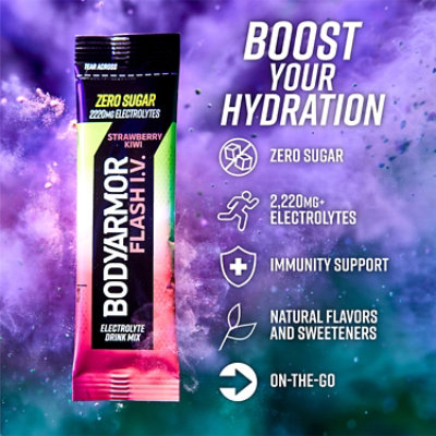 Body Armor Flash Iv Strawberry Kiwi - 6 Count - Image 4