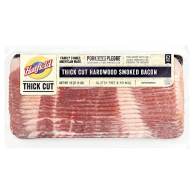 Hatfield Bacon Thick Smoked - 16 Oz - Image 3