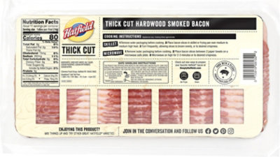 Hatfield Bacon Thick Smoked - 16 Oz - Image 6