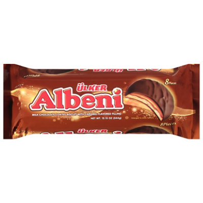 Ulker Albeni Milk Chocolate Coated Biscuit With Caramel Filling - 12.13 Oz. - Image 3