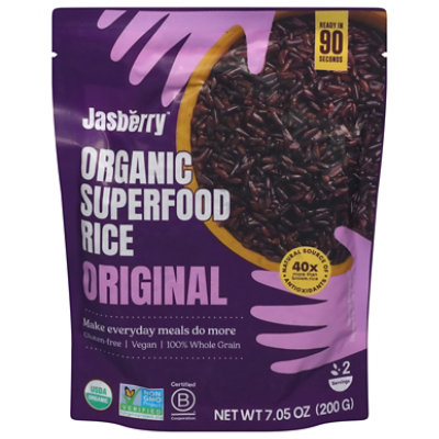 Jasberry Organic Ready To Eat Original Superfood Rice - 7.05 Oz. - Image 1