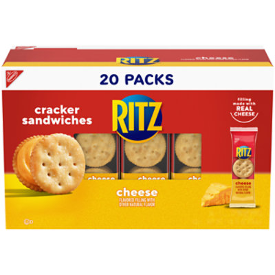 RITZ Cheese Sandwich Crackers Snack Packs - 20 Count - Image 1