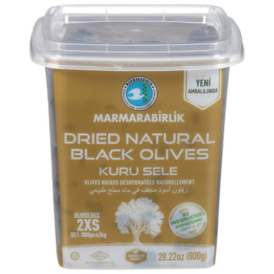 Marmara Birlik Gemlik Black Olives 800 Grams - 1.76 Lb - Image 1