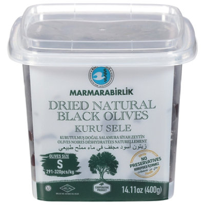 Marmara Birlik Gemlik Black Olives Kuru Sele 400 Grams - 14.11 Oz. - Image 3