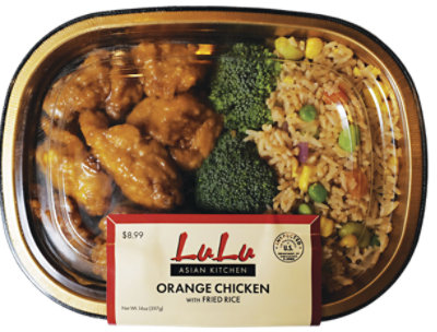 Ready To Eat Meal Lulu Orange Chicken With Fried Rice - 14 Oz - Image 1