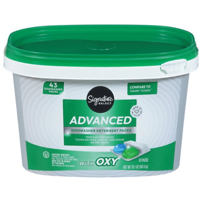 Signature SELECT Dishwasher Detergent Packs Advanced With Oxy - 43 Count - Image 1