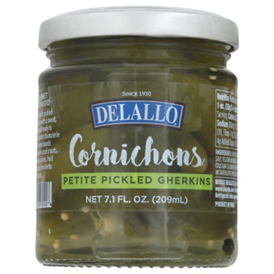 Delallo Cornichons - 7.1 Oz. - Image 3