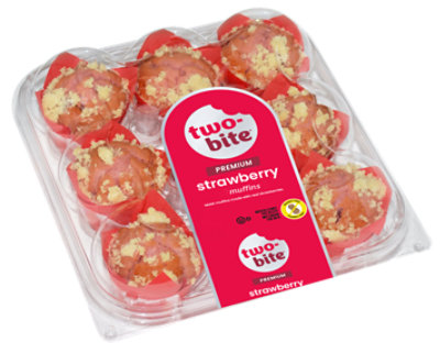 Two Bite Strawberry Streusel Muffins 9 Count - 8 Oz. - Image 1