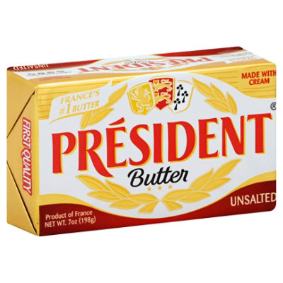 President Unsalted Butter Bar - 7 Oz. - Image 1