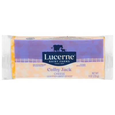 Lucerne Cheese Chunk Colby Jack - 8 Oz