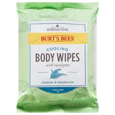 Burts Bees Cooling Body Wipes With Eucalyptus - 30 Count - Image 3