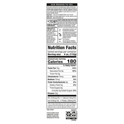 Foster Farms Free Range Half Chicken Breasts - Lb - Image 1