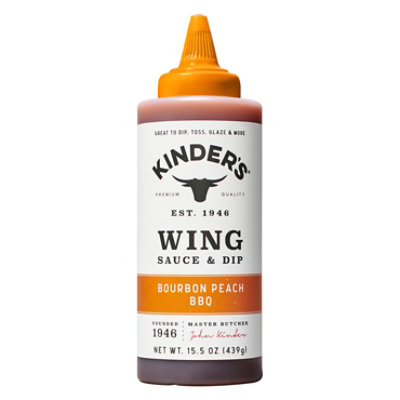 Kinders Bourbon Peach Barbeque Wing Sauce - 15.5 Oz - Image 3