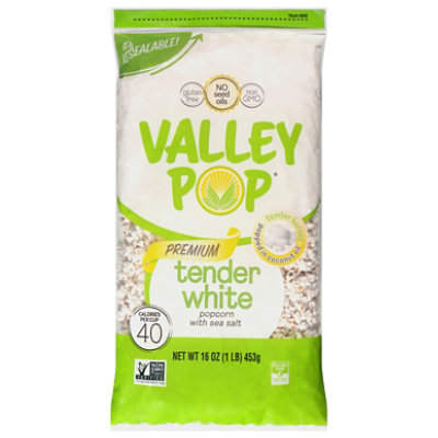 Valley Pop Popcorn White Big Bag Ready To Eat - 16 Oz - Image 1