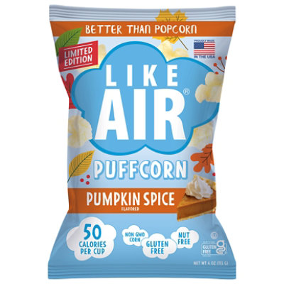 Like Air Snacks Puffcorn Pumpkin Spice - 4 Oz - Image 2