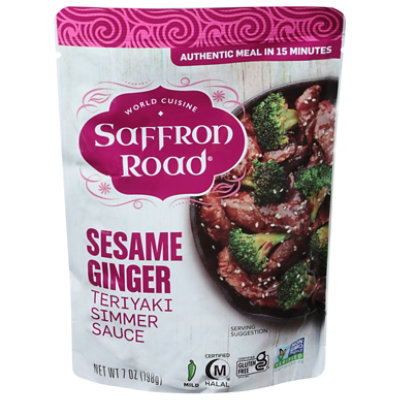 Saffron Road  Simmer Sauce Sesame Ginger - 7 Oz - Image 3